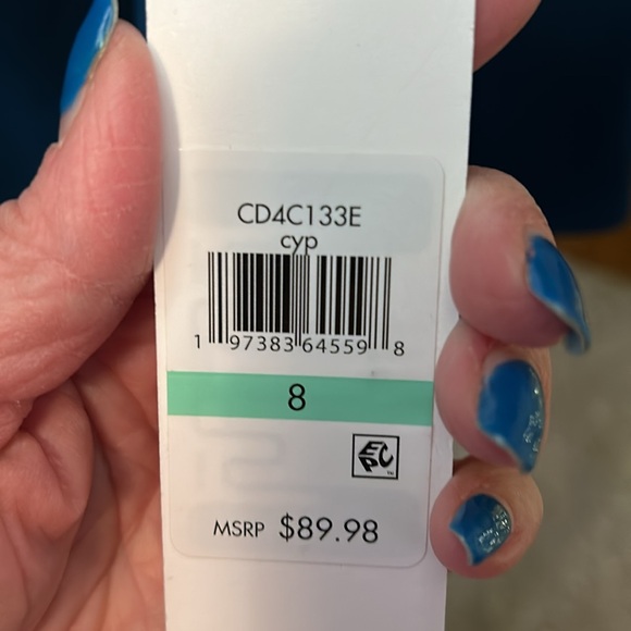 Calvin Klein Flutter Sleeve Dress Sz 8 NWT - Picture 7 of 9